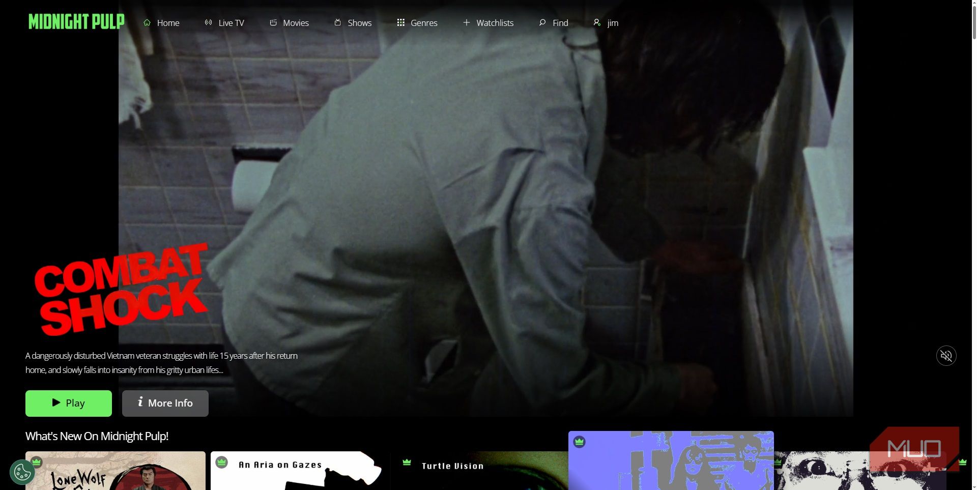 midnight pulp free films on home page