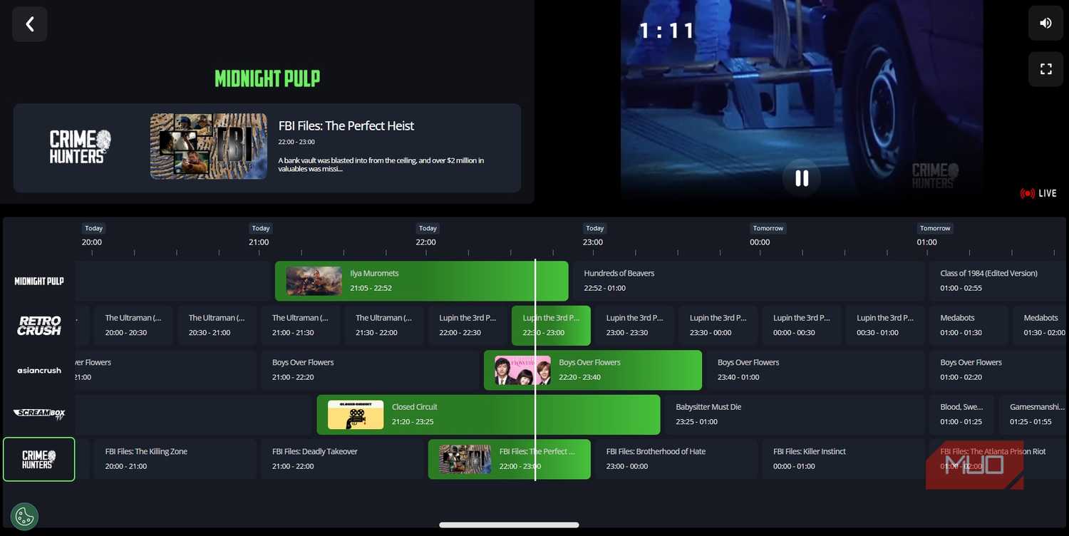 midnight pulp tv shows streaming