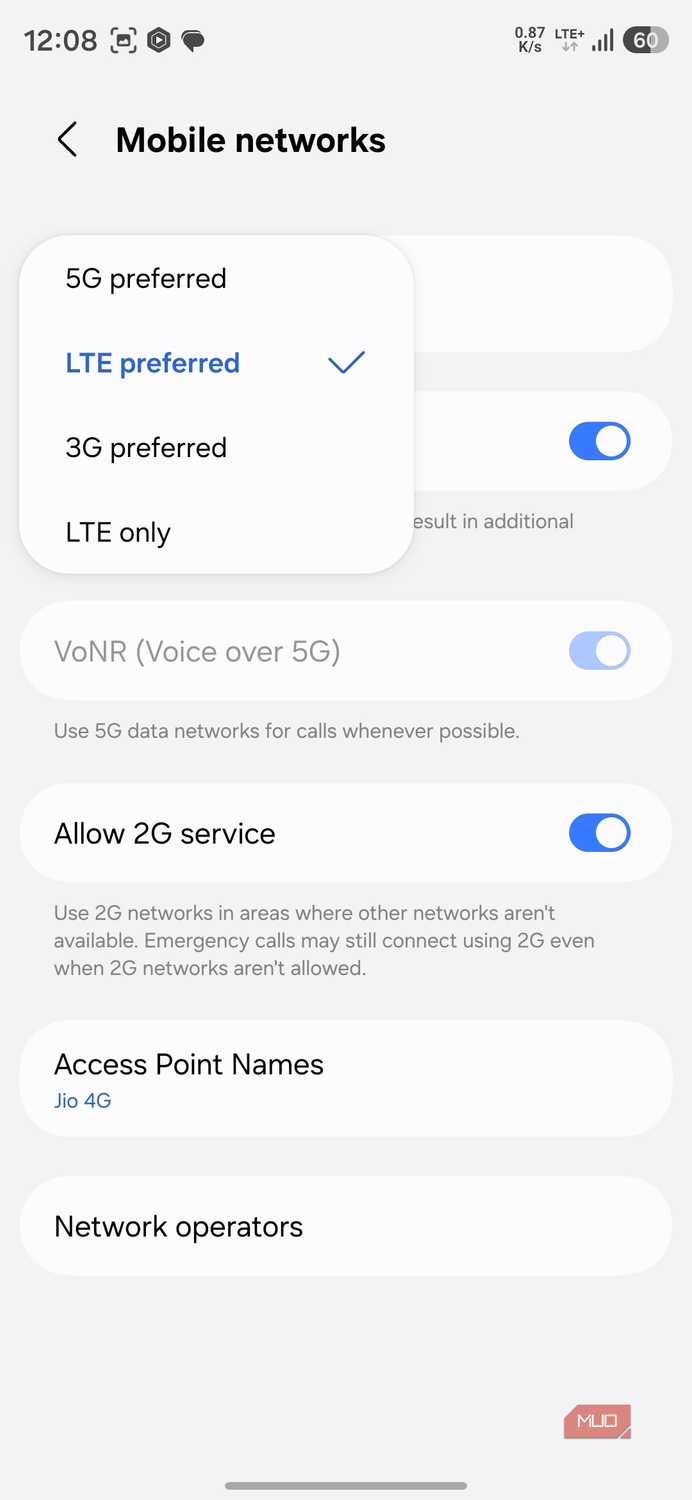 отключение 5G на Android — иллюстрация 3 к материалу отключение 5G на Android — иллюстрация 3 к материалу