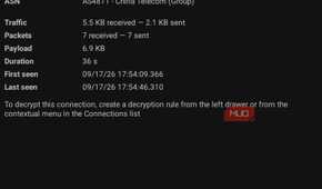 Monster High ads connection PCAPdroid