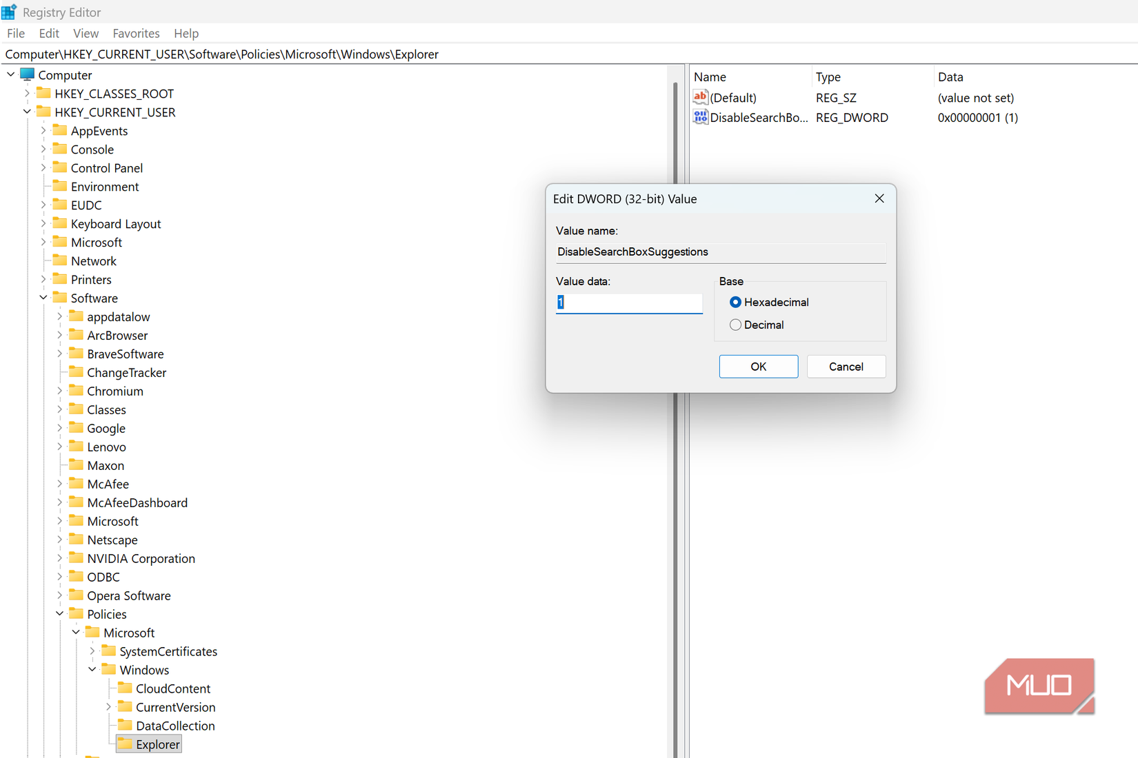 regedit windows 11