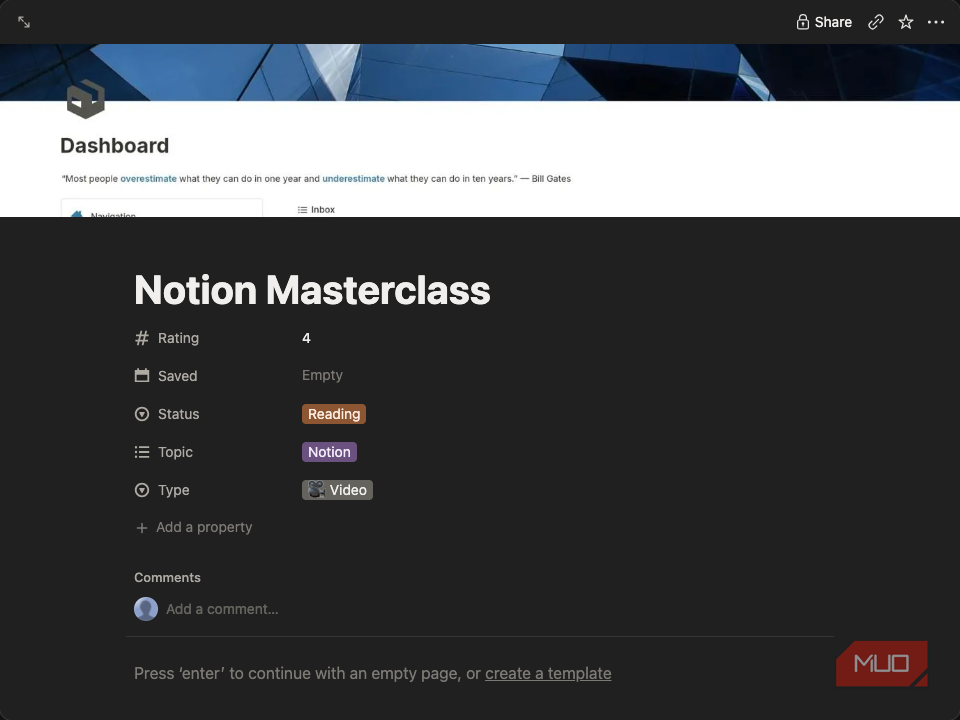A Notion library video review.