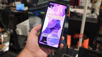 The Oukitel WP70 Ultra in the hand at IFA.