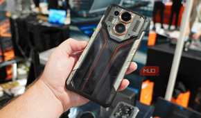 The Oukitel WP70 Ultra in the hand at IFA.