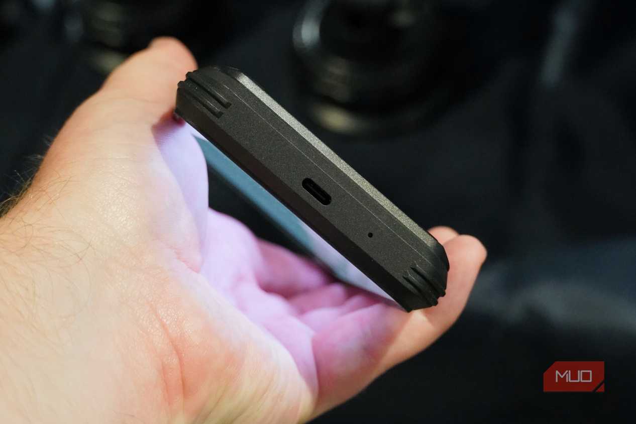 The Oukitel WP70 Ultra in the hand at IFA.