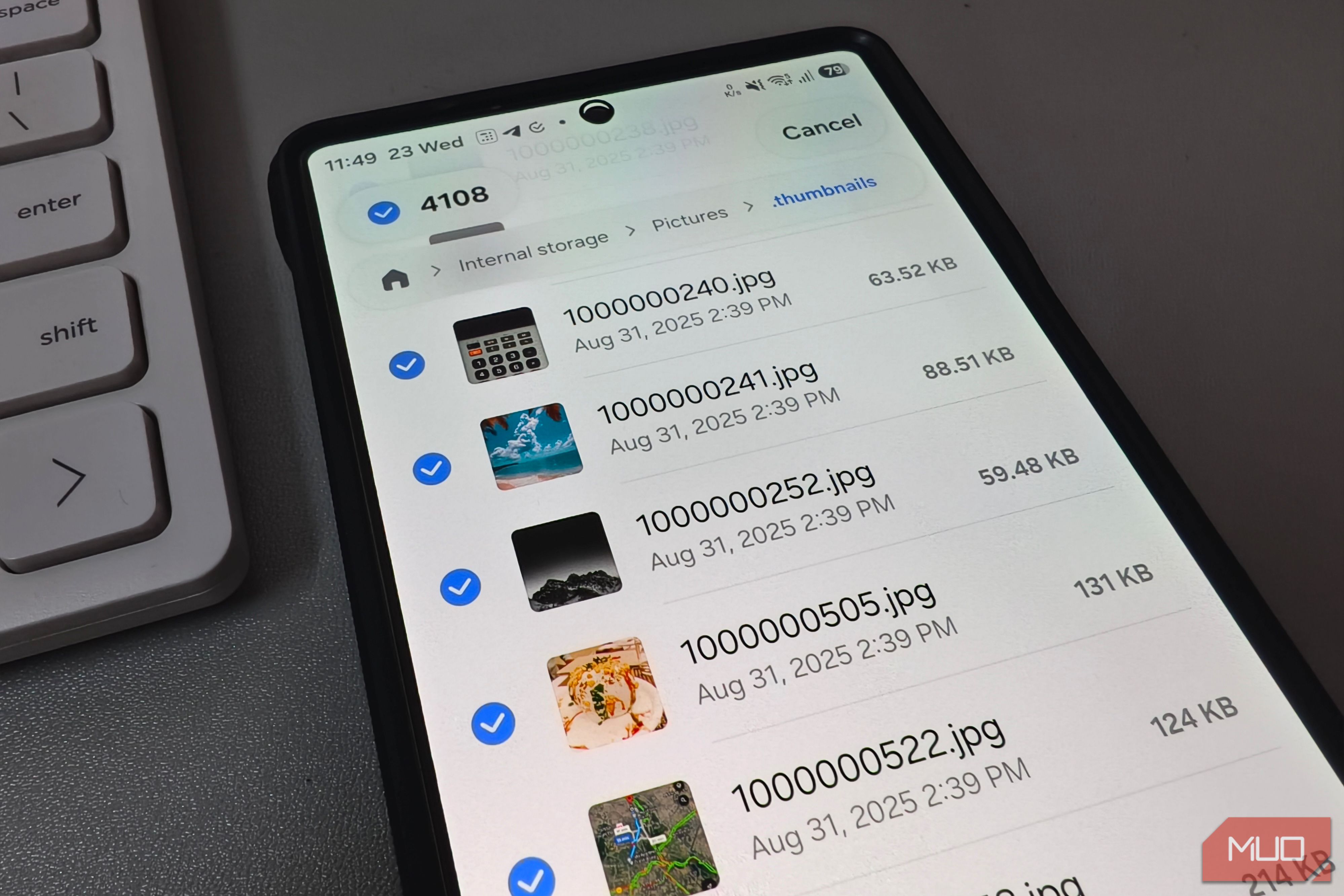 My phone showed 2GB free until I found 9GB hiding in a folder Android keeps secret