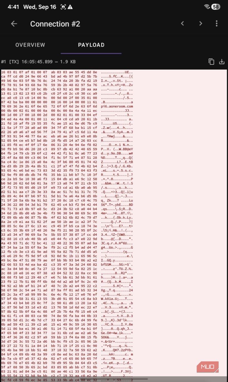 PCAPdroid decryption not working.