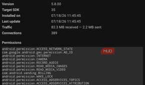 PCAPdroid Monster high app network overview