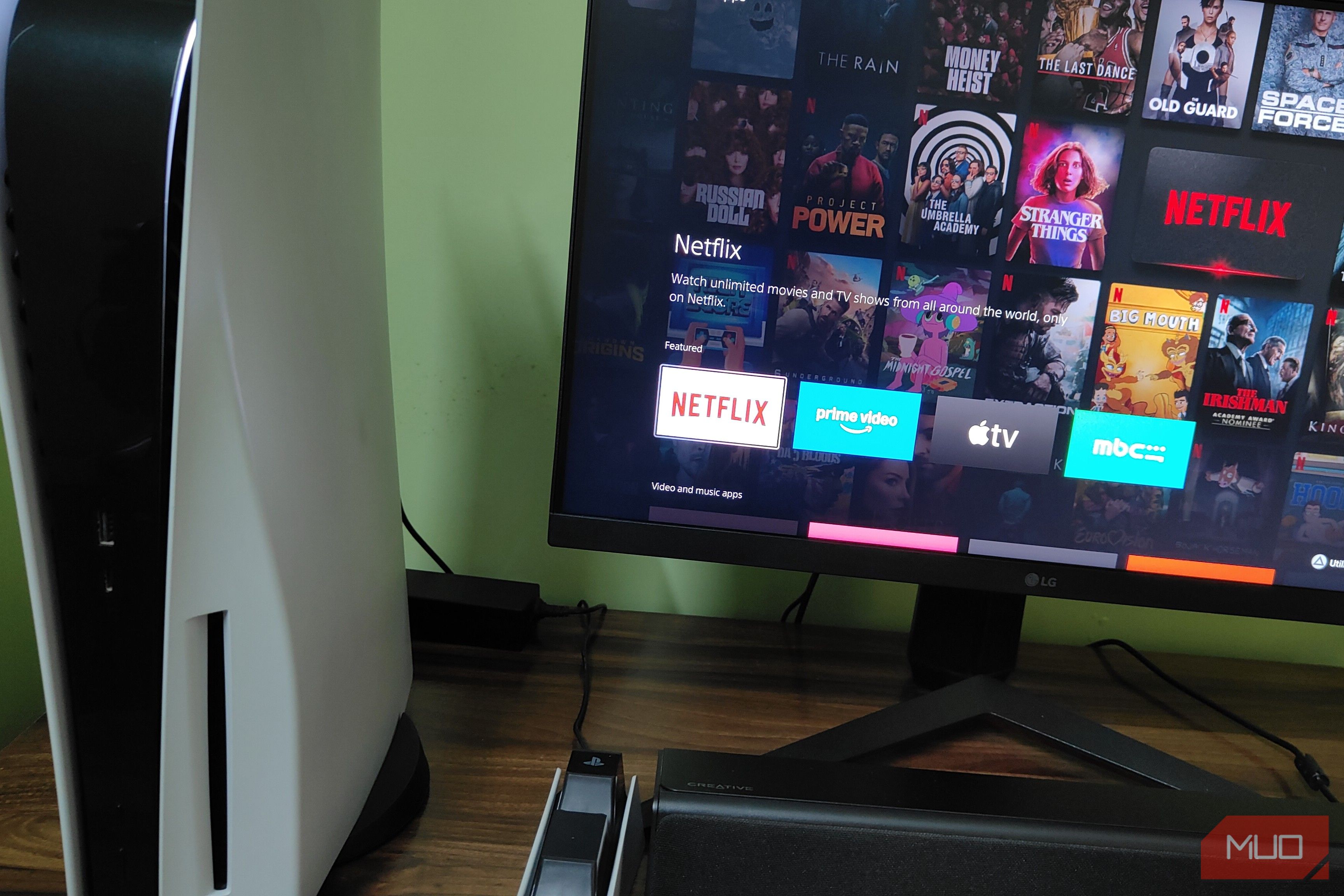 Media streaming options on the PS5