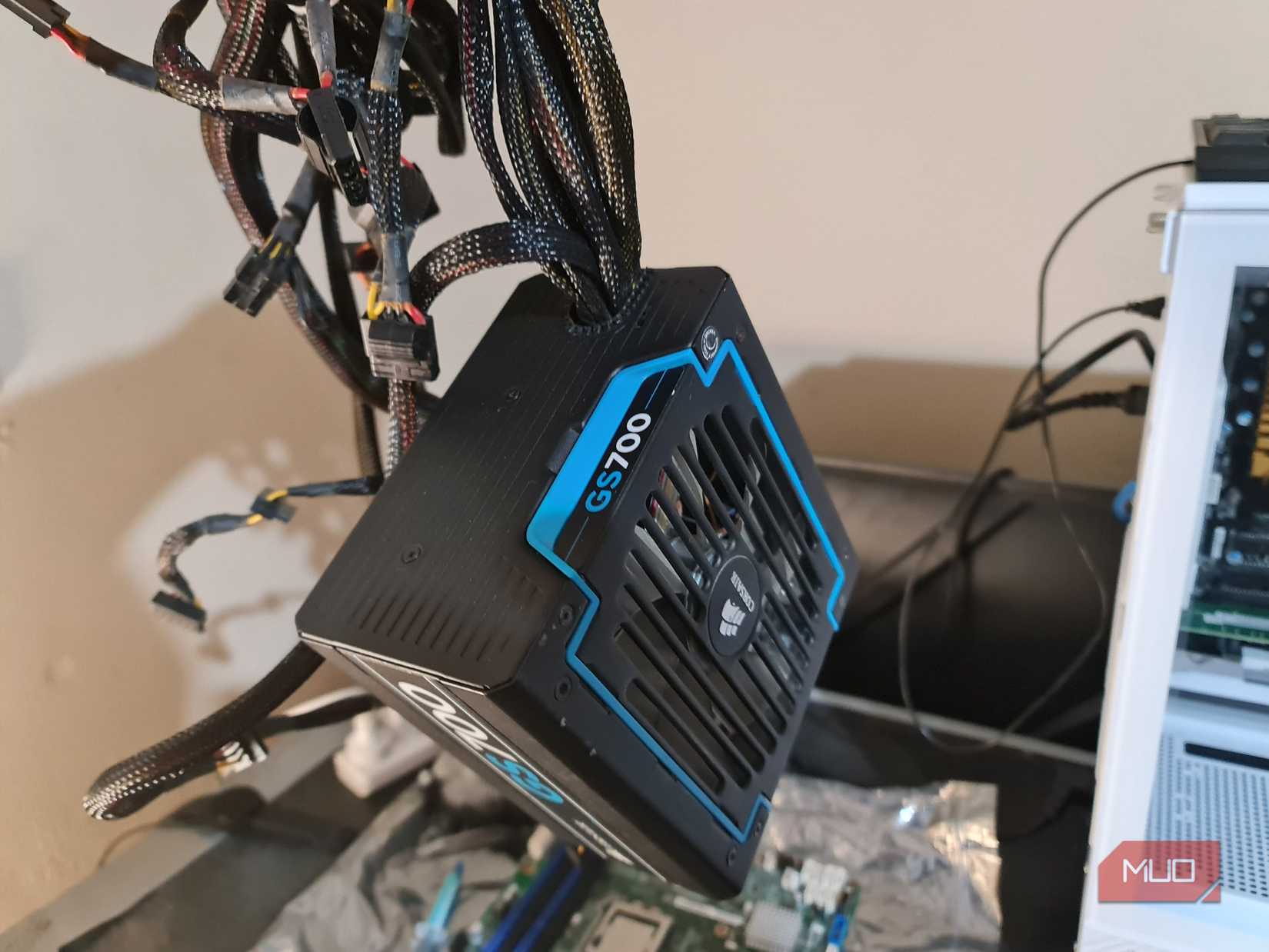 Faulty PSU damaged by power surge during a storm and removed from case