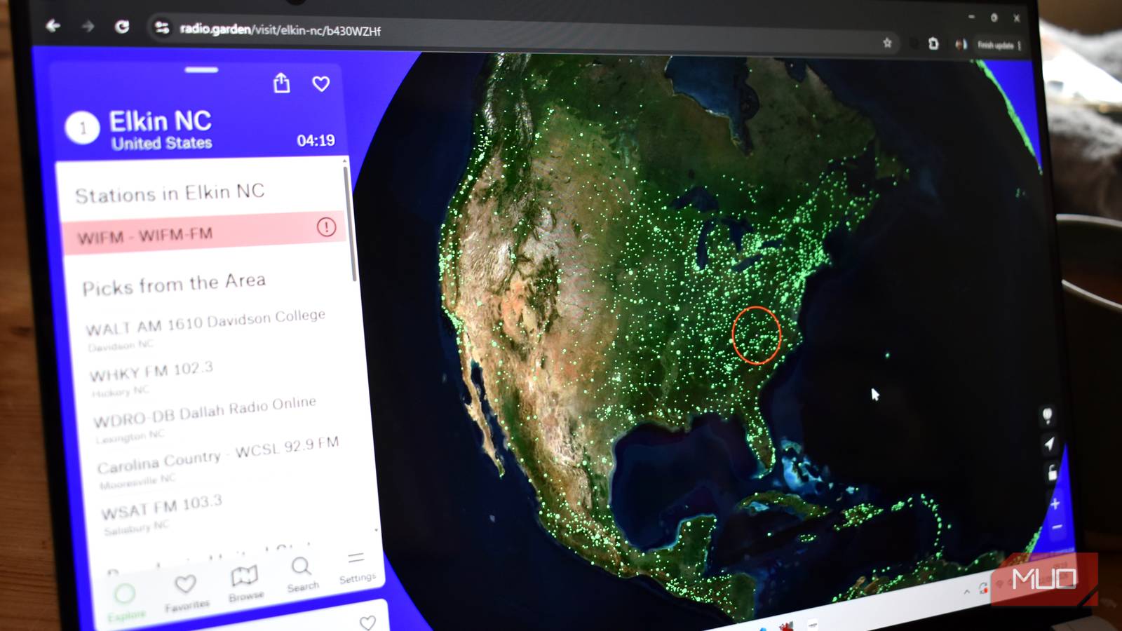 I found the radio version of Google Earth and accidentally lost an hour to it