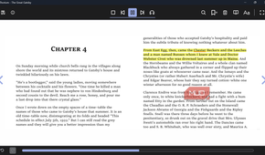 Reading ebook with highlighted text in Thorium Reader
