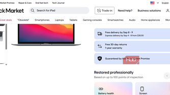Refurbished Mac Air of Back Market