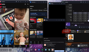 Running multiple applications Android DeX windows.