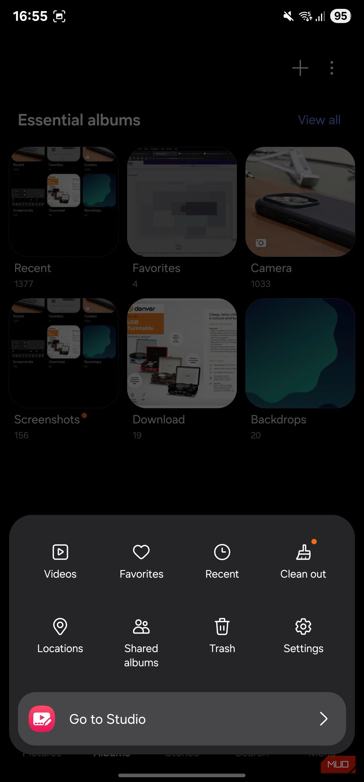 Samsung gallery options overview.-1