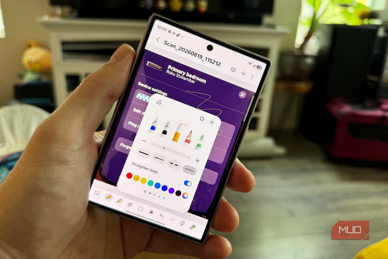samsung notes on z fold 8