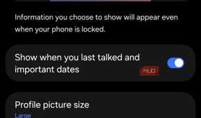 Samsung Phone caller information settings menu