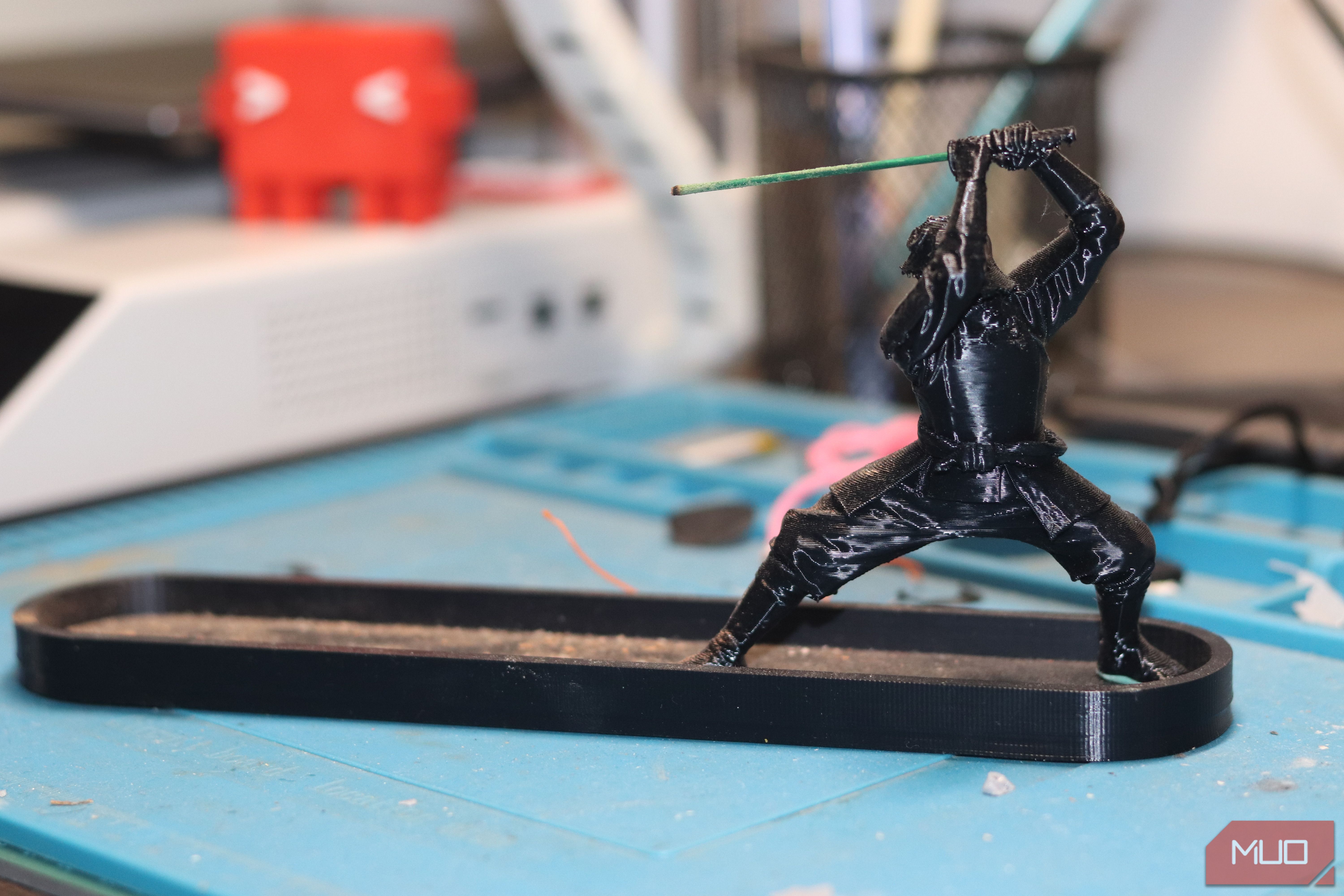Samuari 3D printed incense holder.