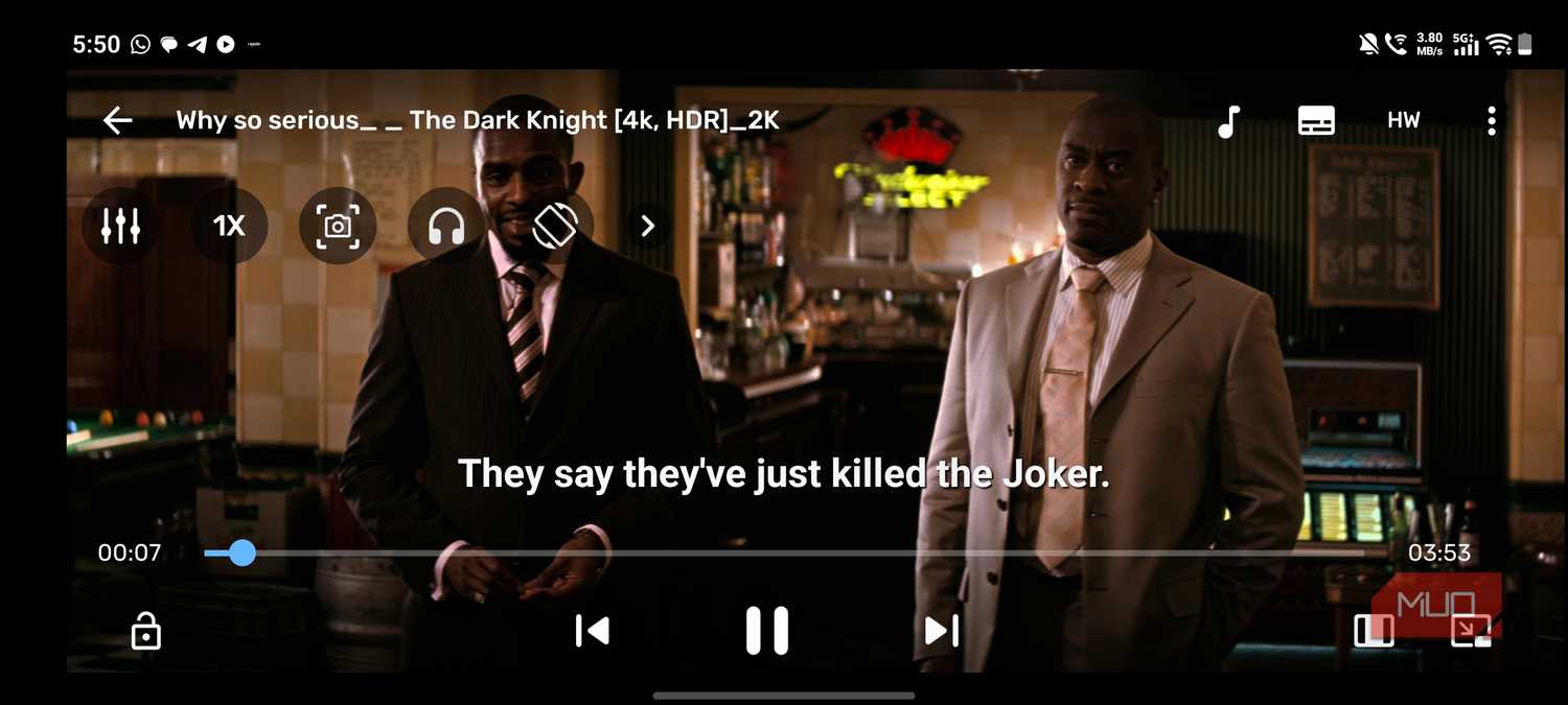 a screenshot of a movie running on mx player on vivo x300 pro