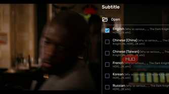 a screenshot of subtitle options on mx player on android