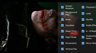 a screenshot of options on mx player on vivo x300 pro