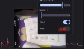 xnotes pen settings for sensitivity, multiplier, colors, and width.