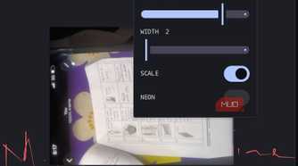 xnotes pen settings for sensitivity, multiplier, colors, and width.