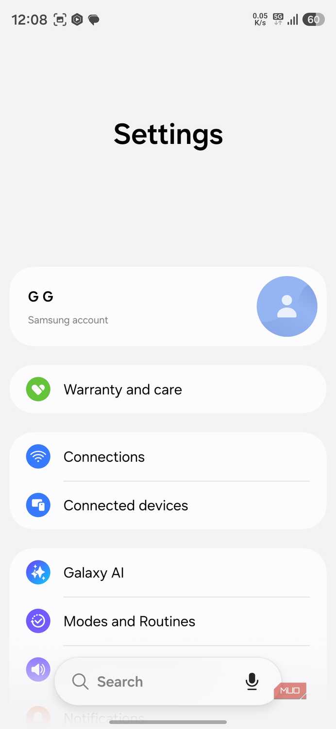 Как отключение 5G на Android помогает сэкономить заряд батареи Меню сетевых настроек на смартфоне Android