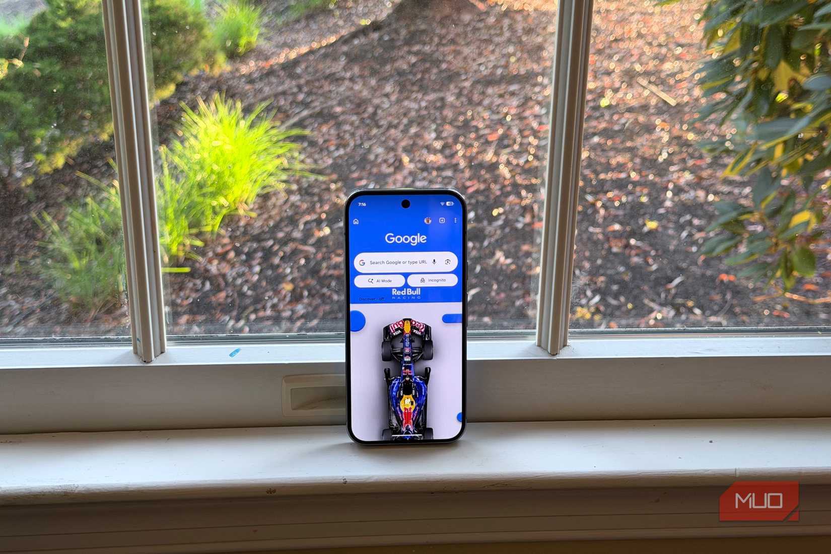 android phone near window
