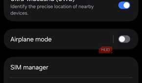 Smartphone connections settings menu with toggles-1