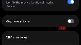 Smartphone connections settings menu with toggles-1