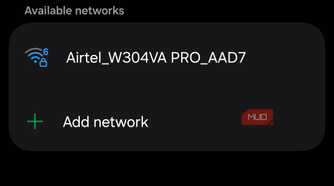 Smartphone Wi_Fi settings showing connected network