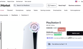 Sony PS listing on Back Market
