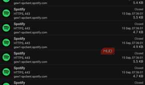 spotify connection list PCAPdroid