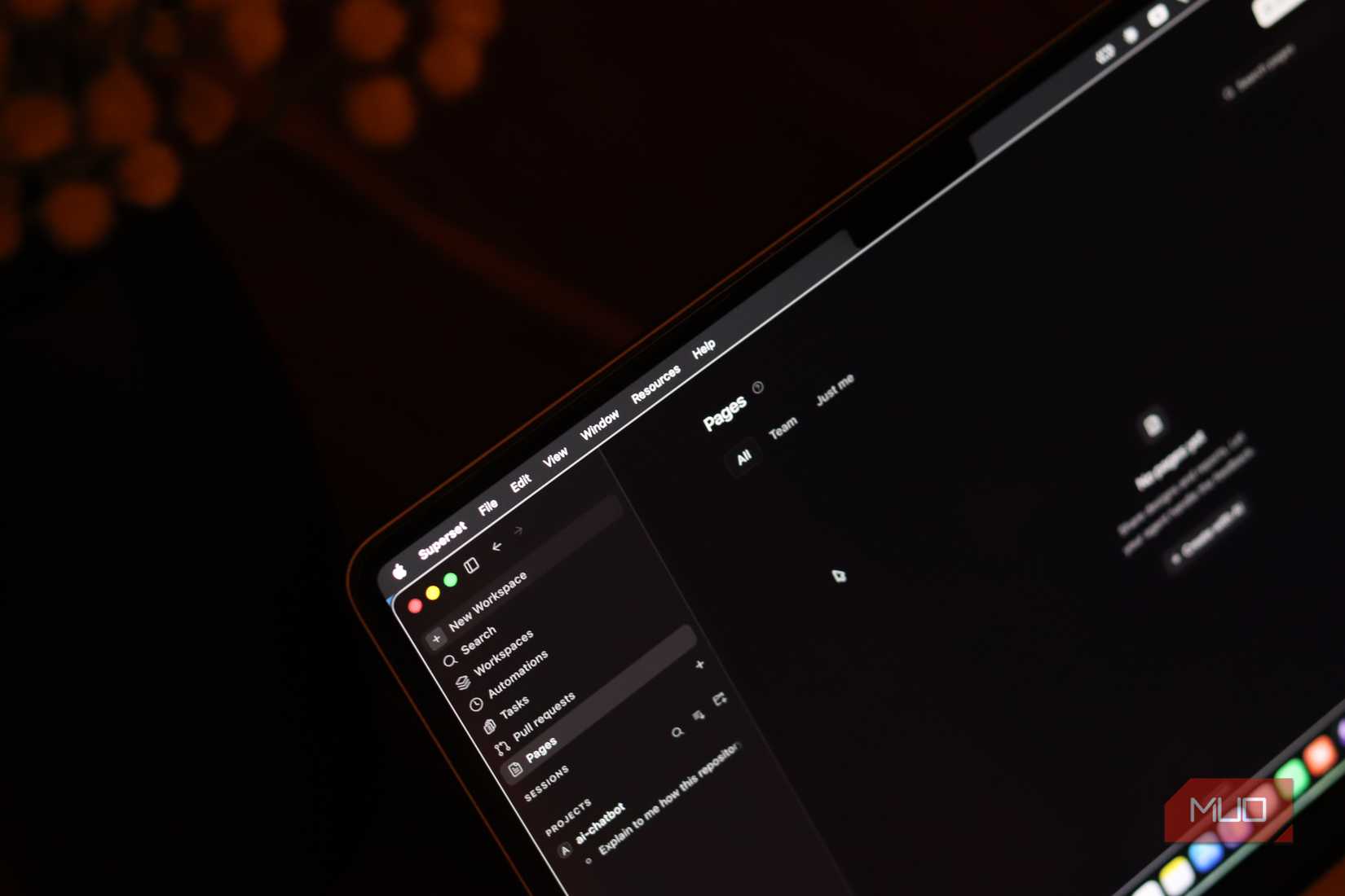 Superset IDE Closeup.