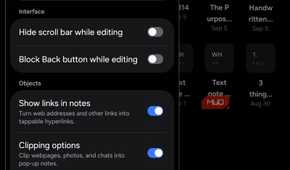 Sync to OneNote option on Samsung Notes Settings.