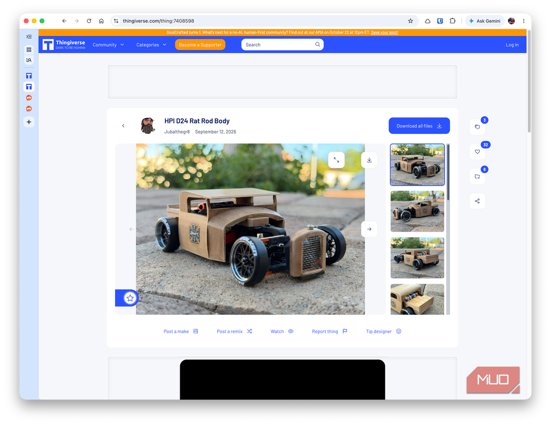 thingiverse car model