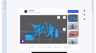 thingiverse cow model