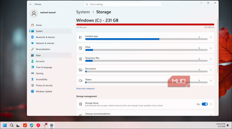 windows settings storage page c drive usage breakdown