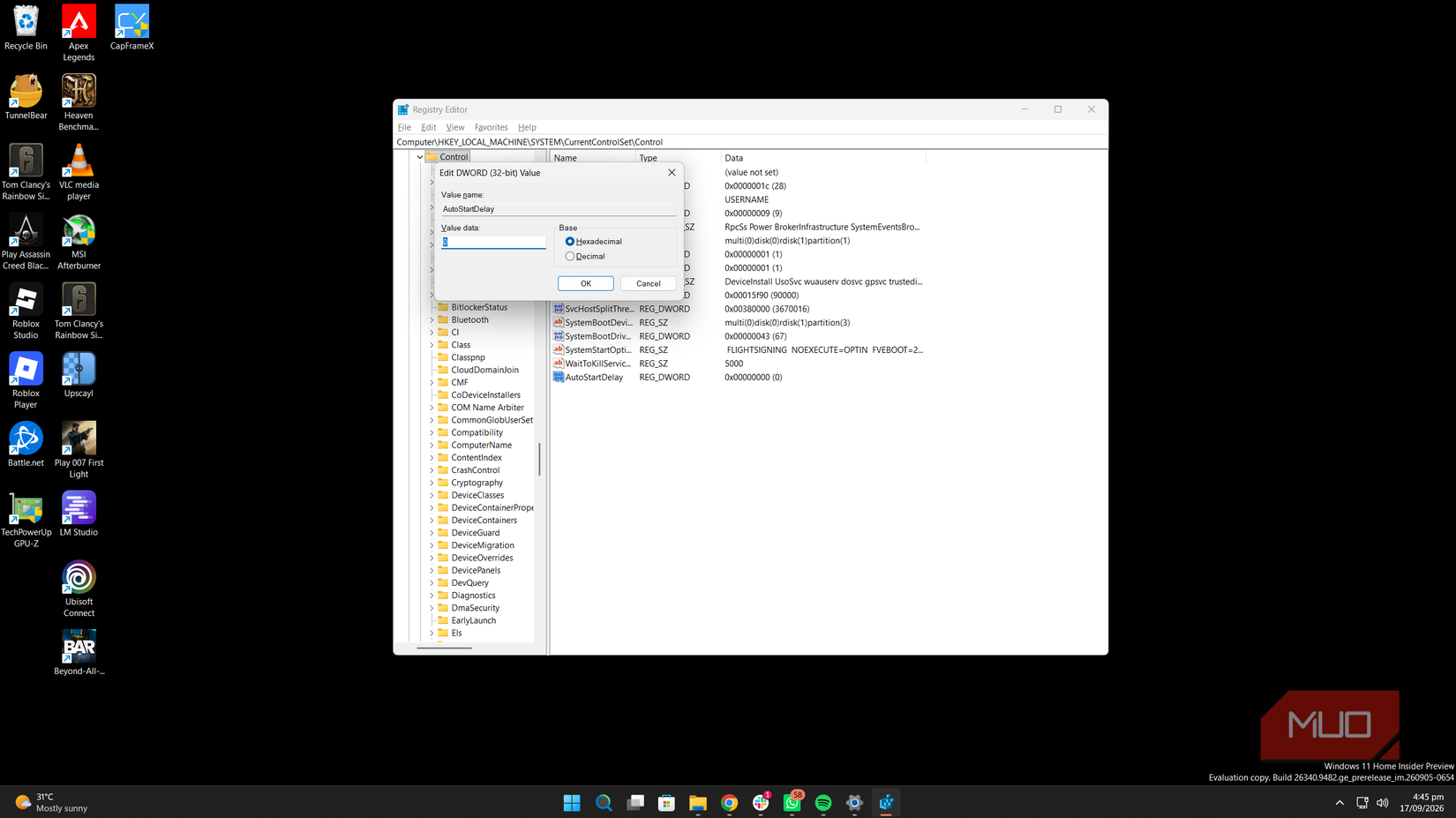 Затримка запуску служби Windows