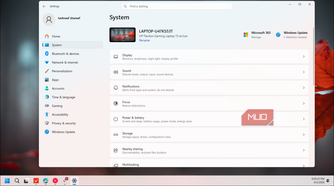 windows system settings display configuration options hp pavilion gaming laptop