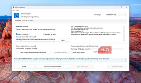 WinStoreRegion application window showing installation settings