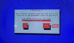 XCP-ng installer detecting both Ethernet interfaces in a Zotac