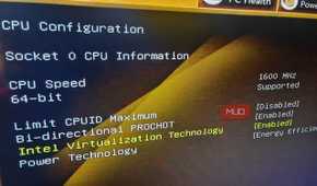 Intel virtualization enabled in the BIOS of a Zotac ZBOX mini PC