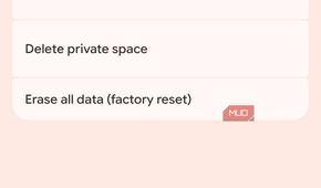 a screenshot of factory reset settings on pixel 8