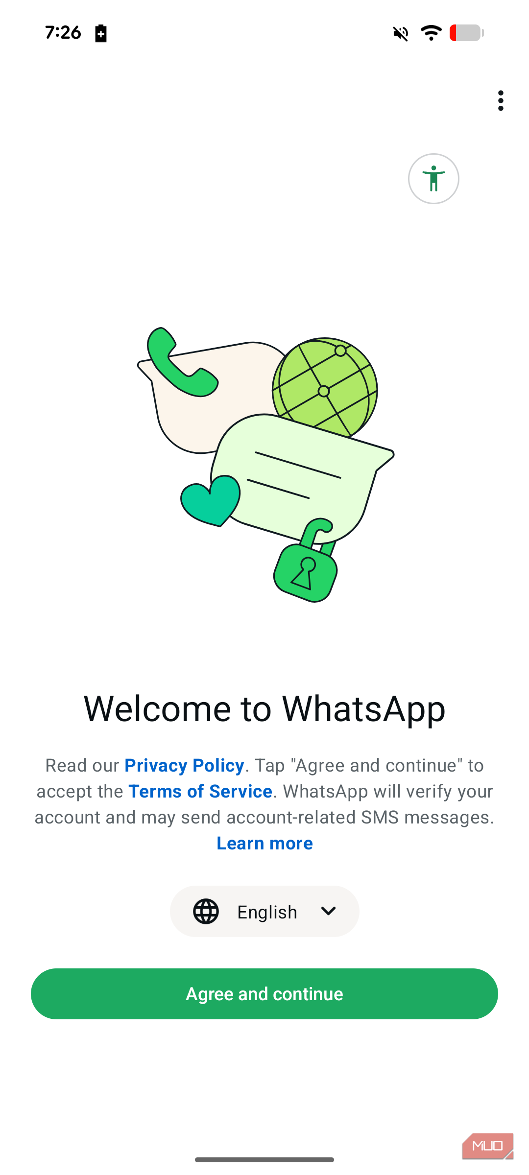 a screenshot of whatsapp on pixel 8