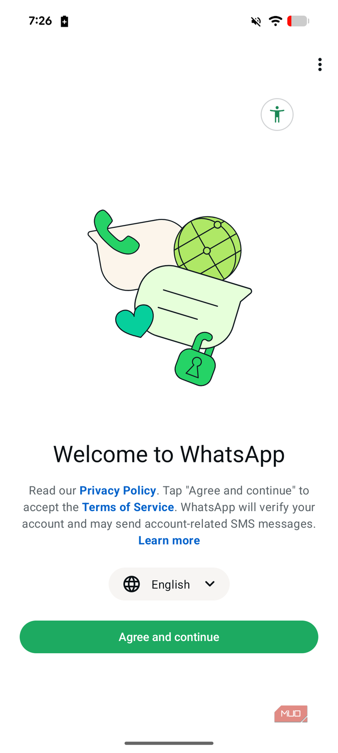 a screenshot of whatsapp on pixel 8