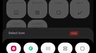 Active five button layout in NavStar