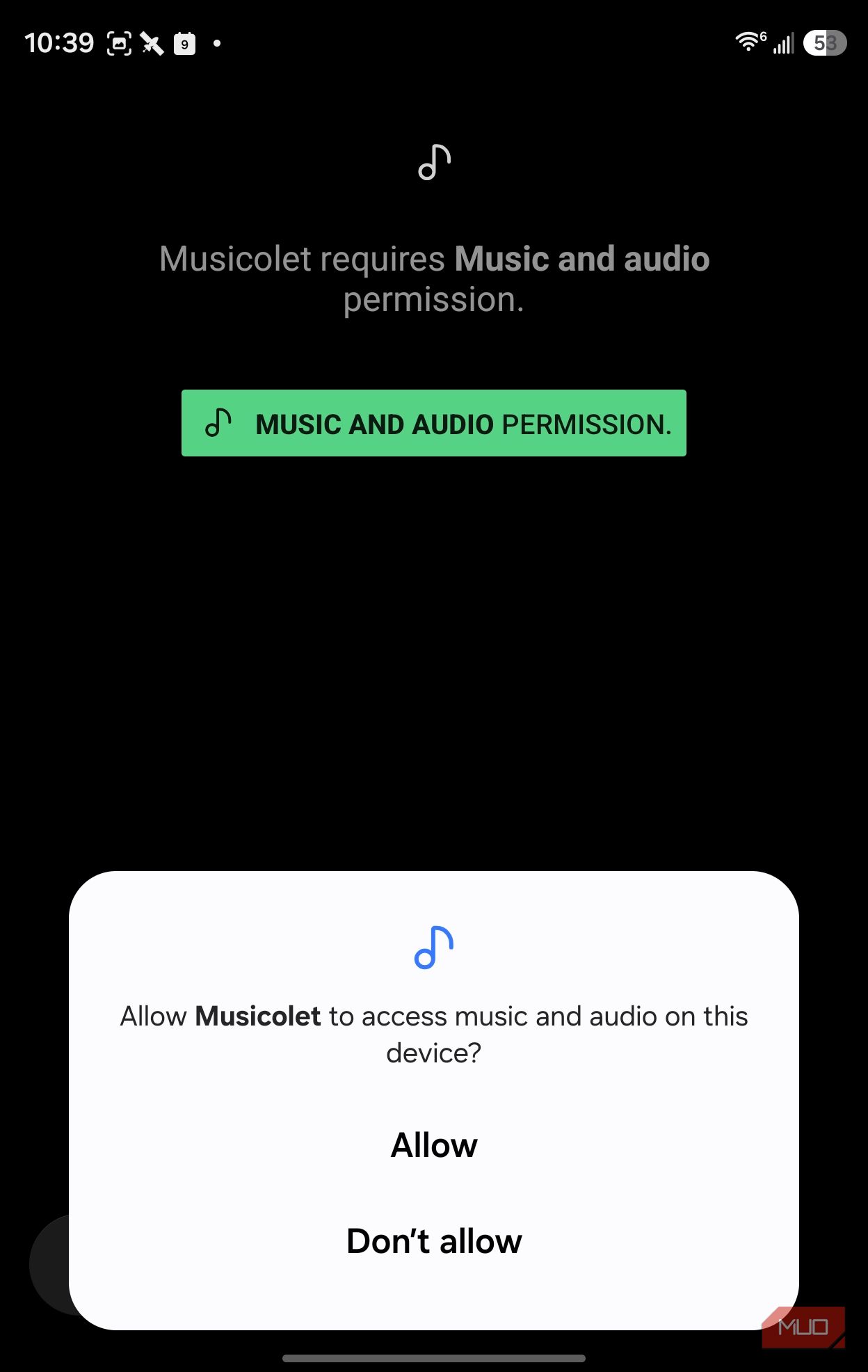 allow access music