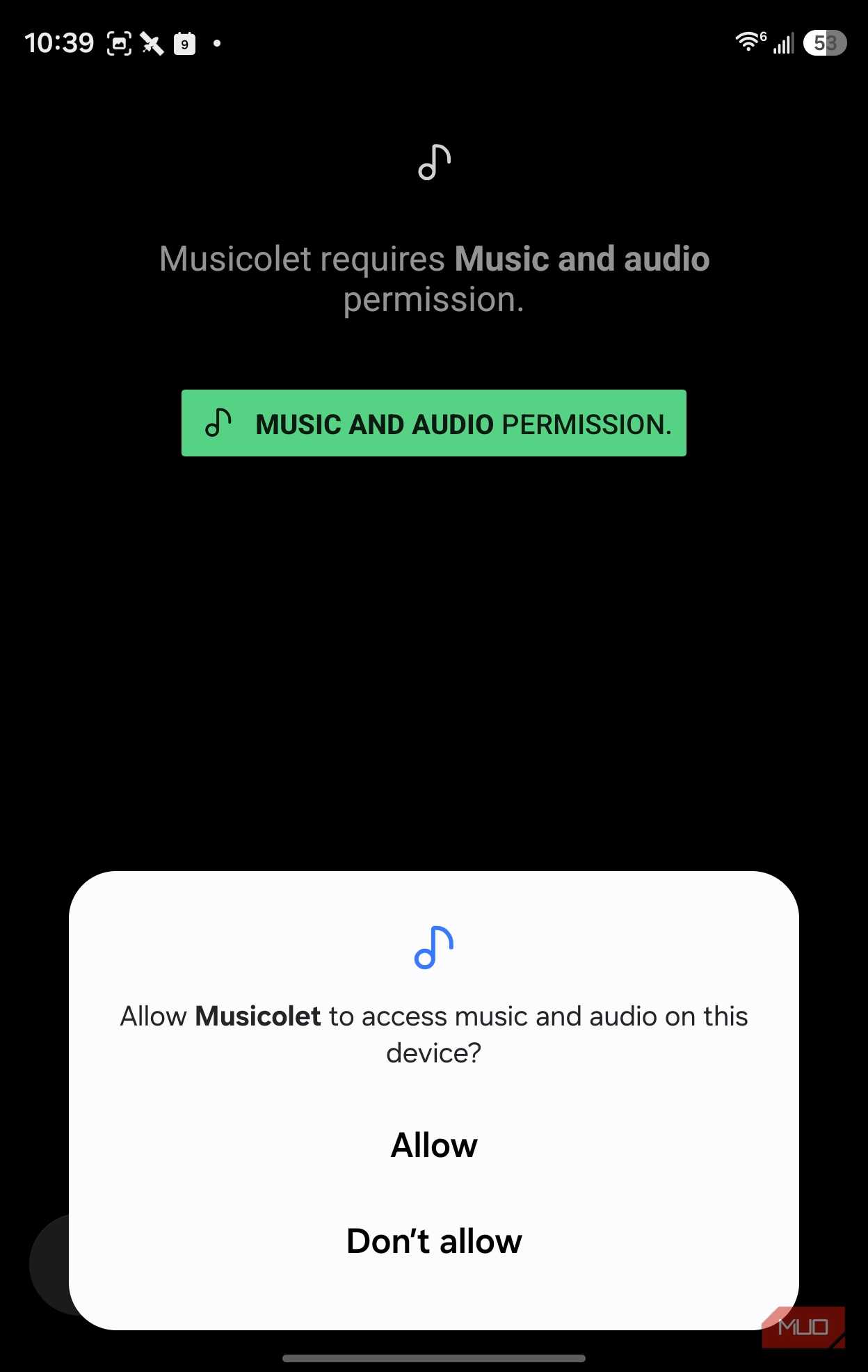 allow access music